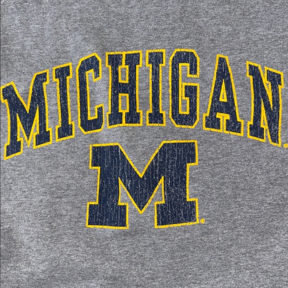 New Agenda Gray Sweatshirt Michigan College Football Size Medium - Picture 3 of 6